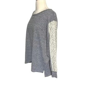 Flora Nikrooz XXL space gray with lace‎ long sleeves sweatshirt